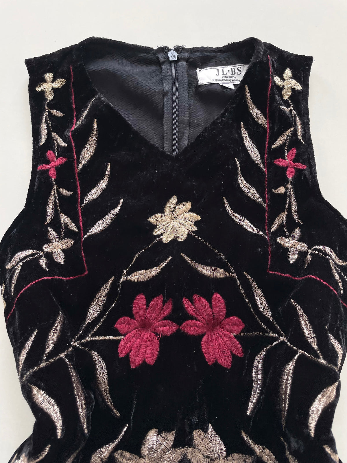 Jl.Bs Embroidered Vintage Chenille Top-Bust 32