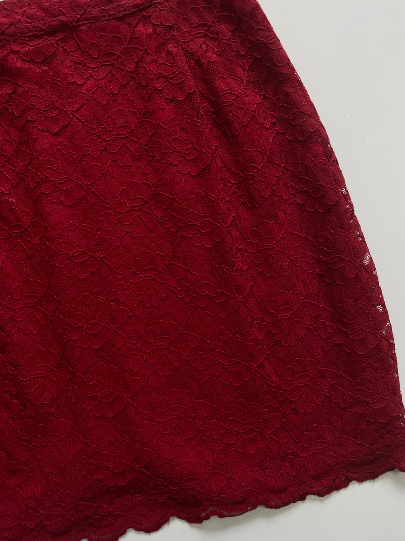 SANGRIA LACE SKIRT - WAIST 28