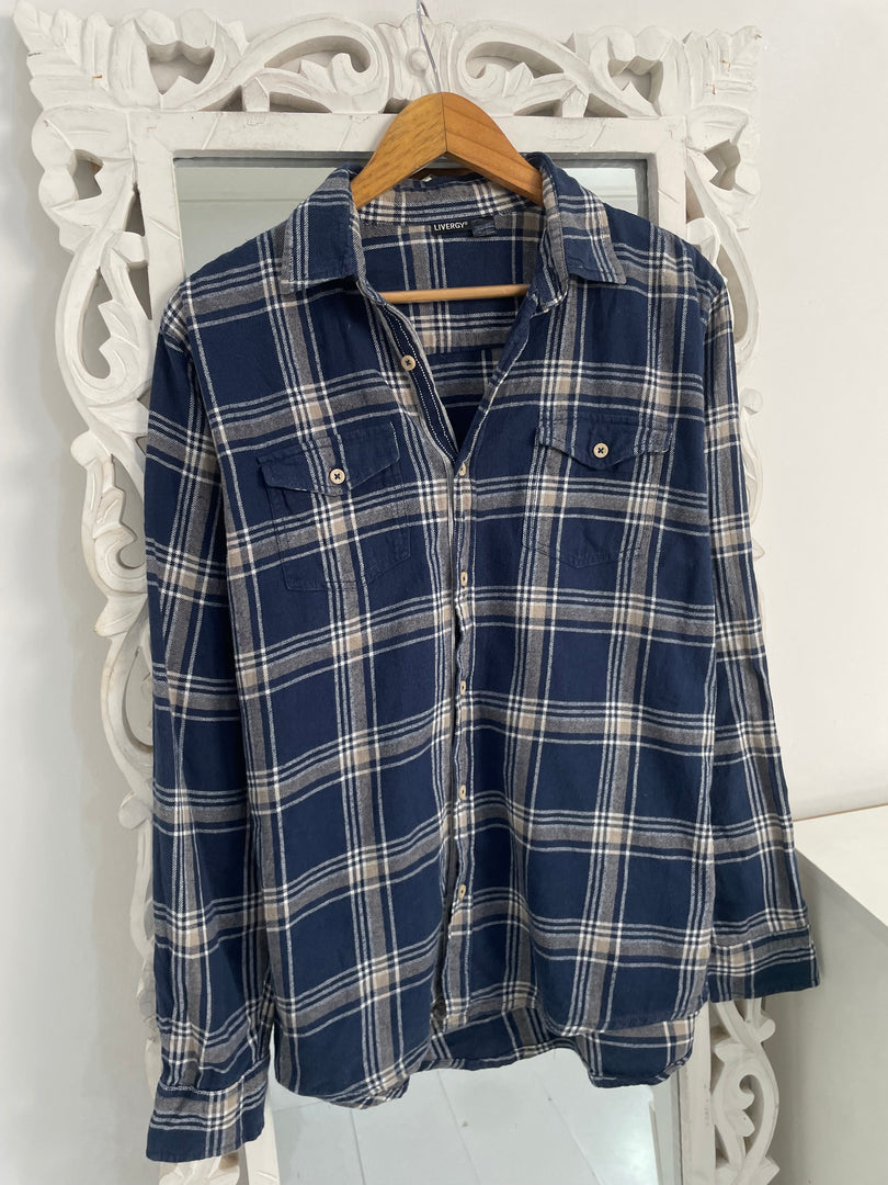 Plaid Shirt-Chest 44