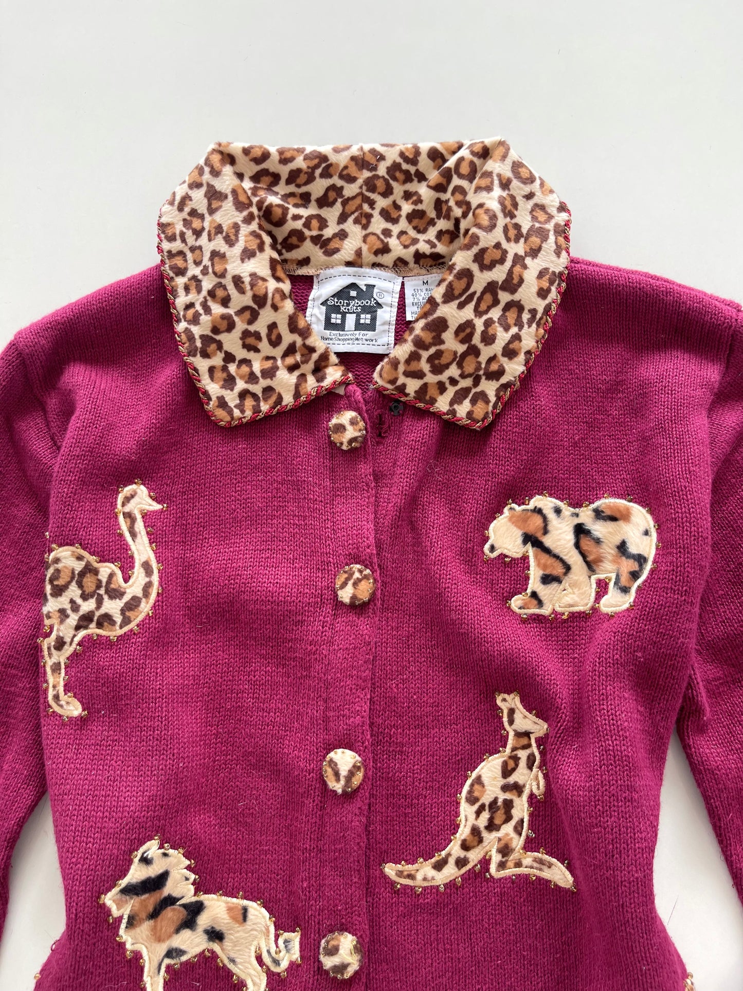 Storybook Embroidered Sweater-Bust 44