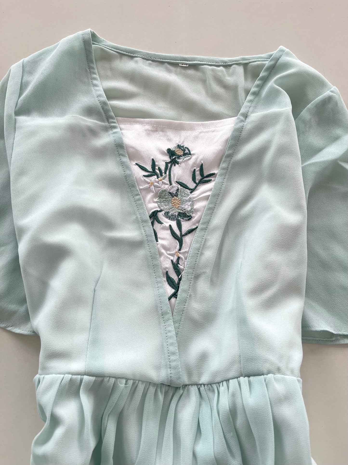 Embroidered Korean Dress-Bust 30