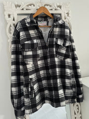 Fleece Lined Super Thick Shacket-Chest 46