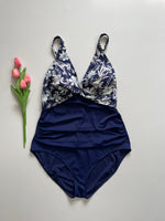 Load image into Gallery viewer, SPACE BLUE FLORAL SWIMWEAR - BUST 40 TO 44
