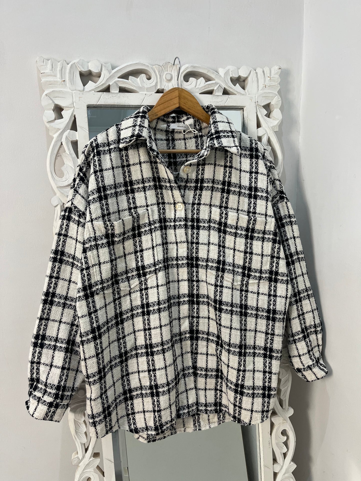 Reserved Tweed Shacket-Chest 50