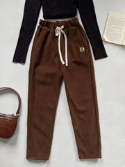 Inner Fleece Warm Corduroy Pants-Waist 24 to 26