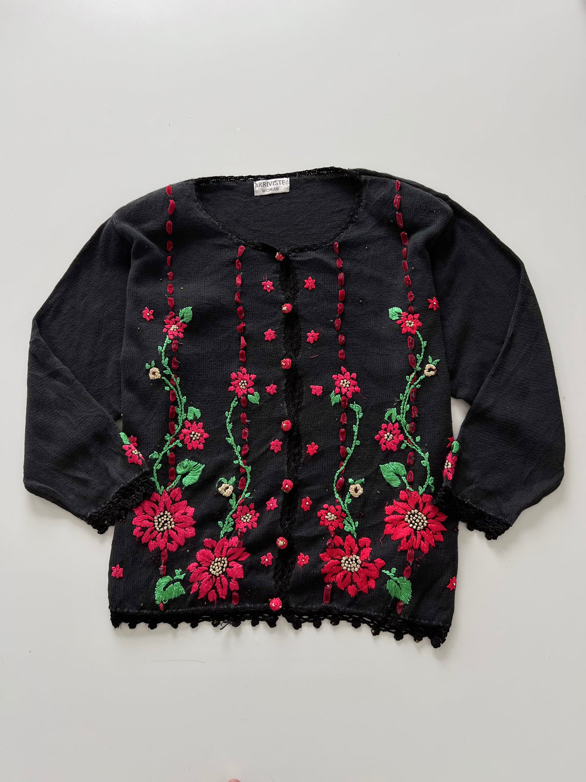 Arriviste Vintage Embroidered Sweater-Bust 58