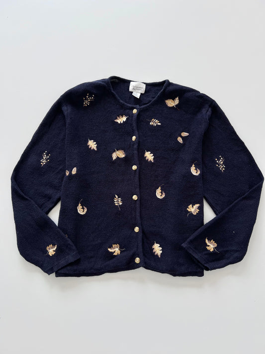 Christopher & Banks Embroidered Sweater-Bust 50