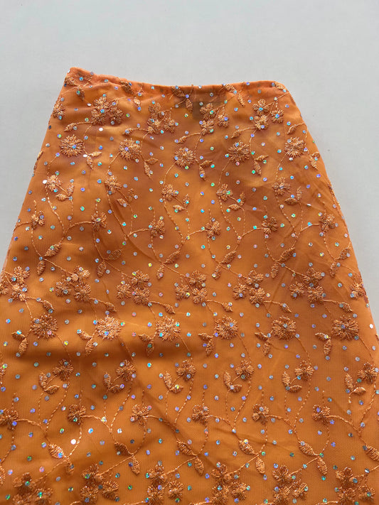 Kadra Embroidered Desi Skirt-Waist 28