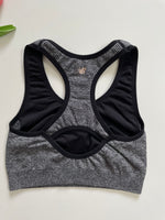 Load image into Gallery viewer, FOSSIL GREY SPORTS BRA - BUST 26 TO 30
