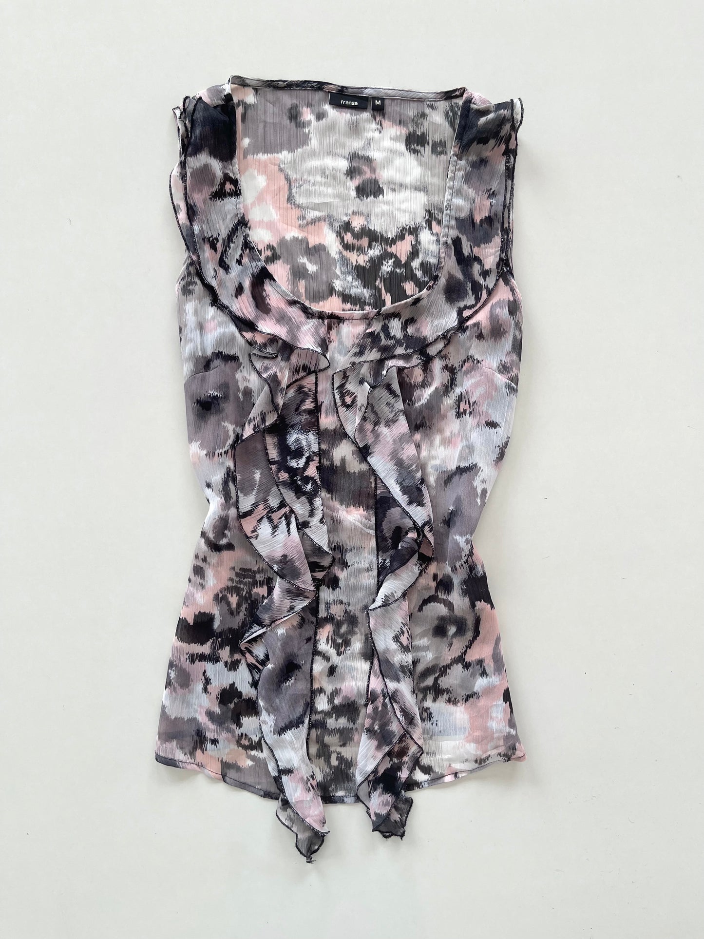 Fransa Sheer Top-Bust 38
