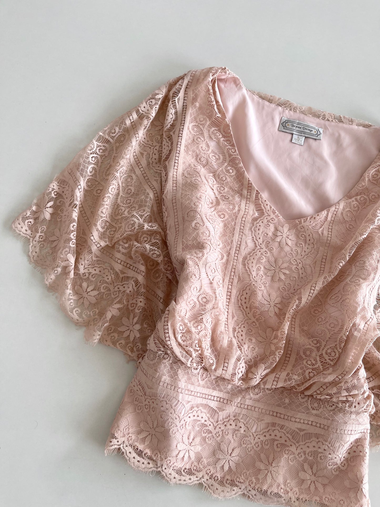 Beyond Vintage Lace Top-Bust 40