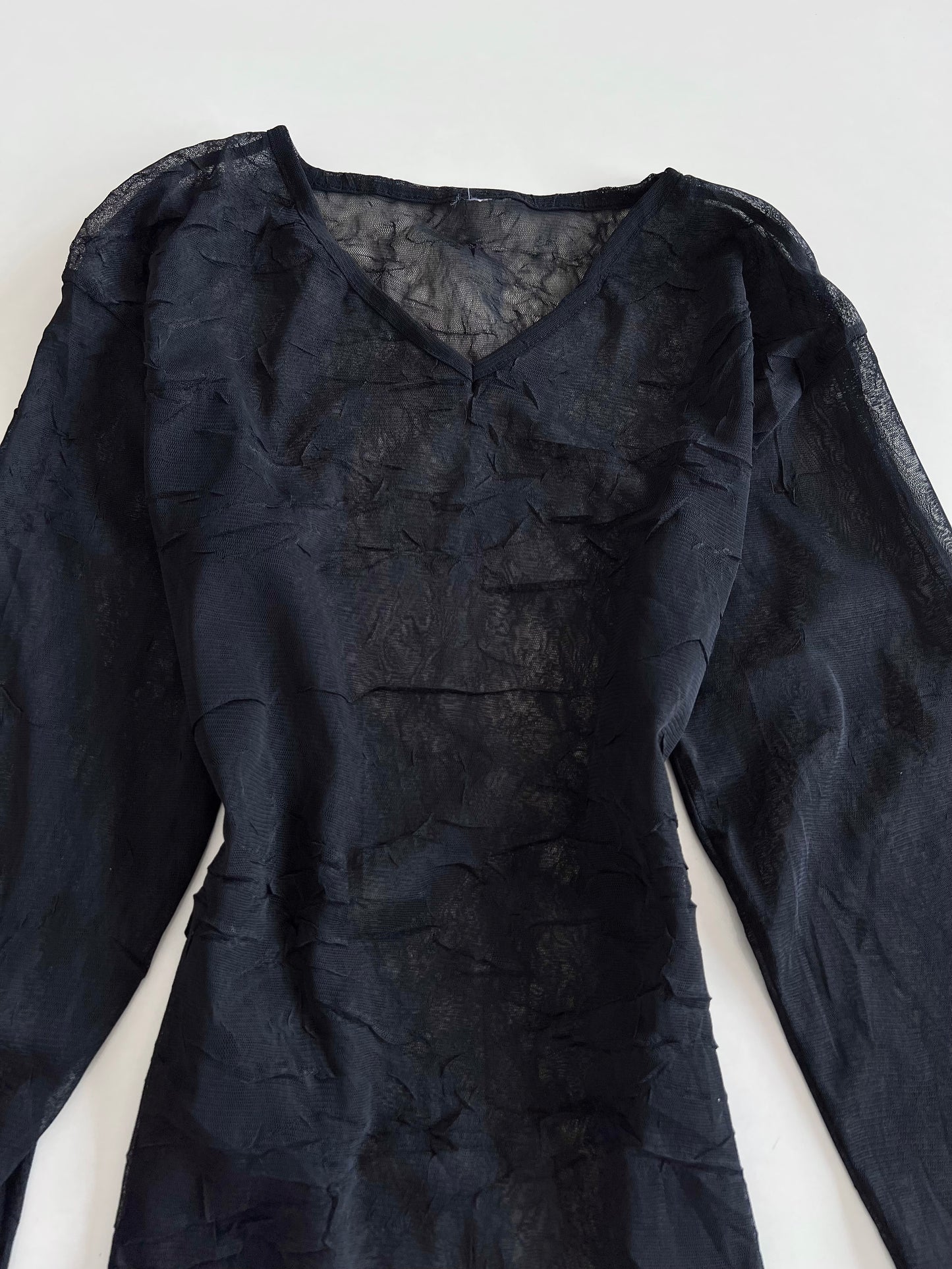 Vintage Sheer Top-Bust 42 to 44