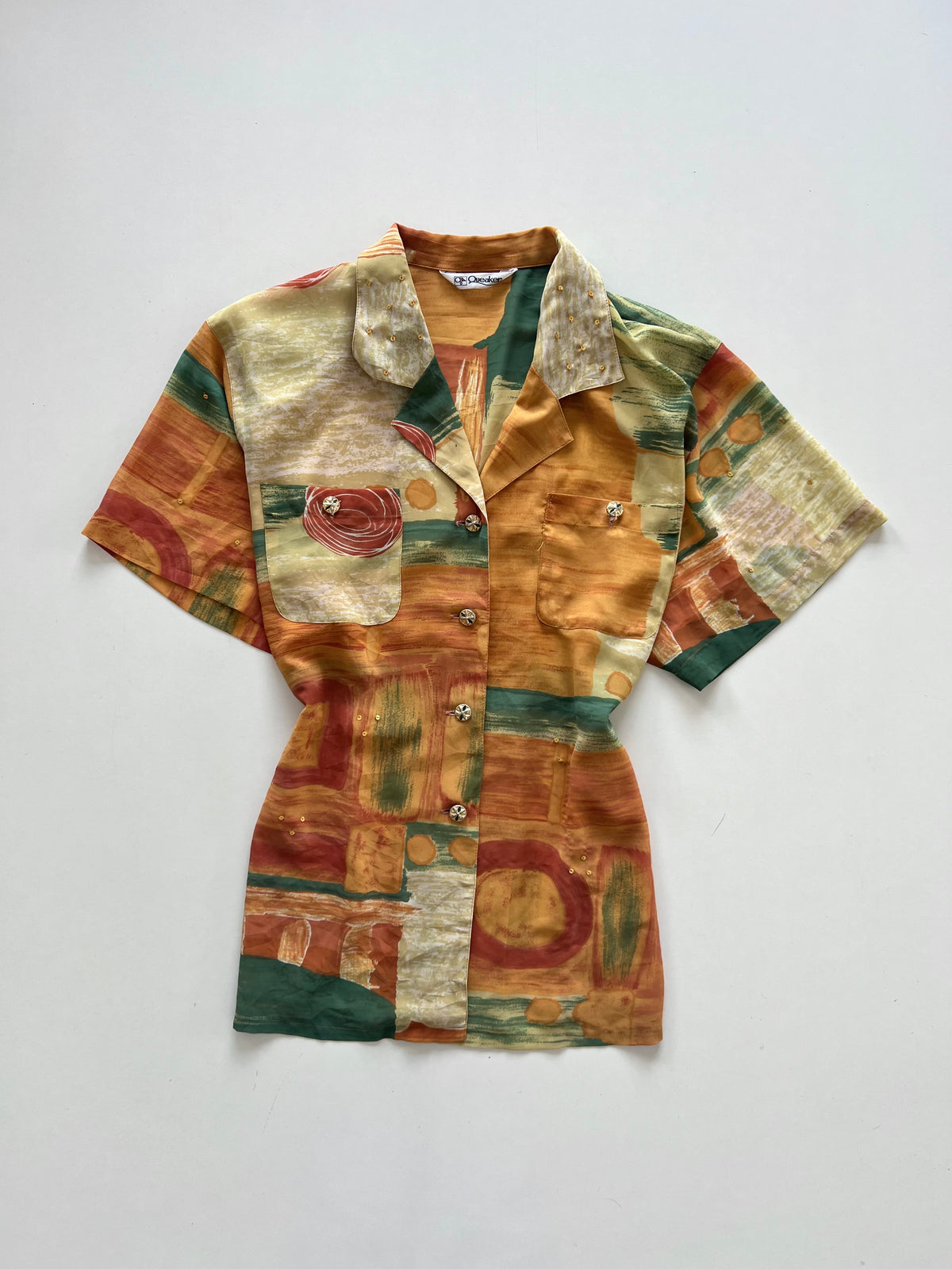 Queaker Vintage Sheer Shirt-Bust 44