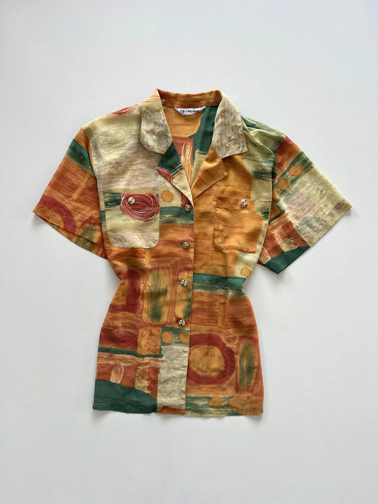 Queaker Vintage Sheer Shirt-Bust 44