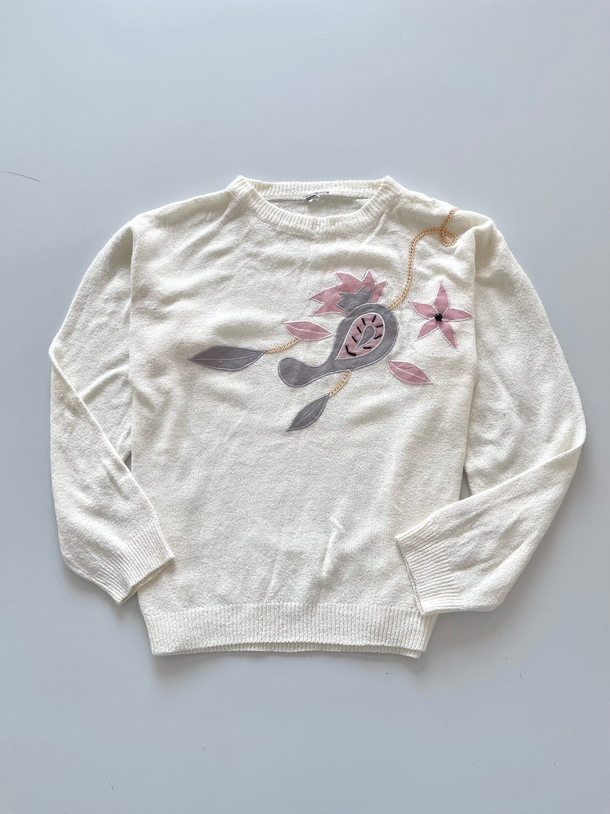 Embroidered Sweater-Bust 46