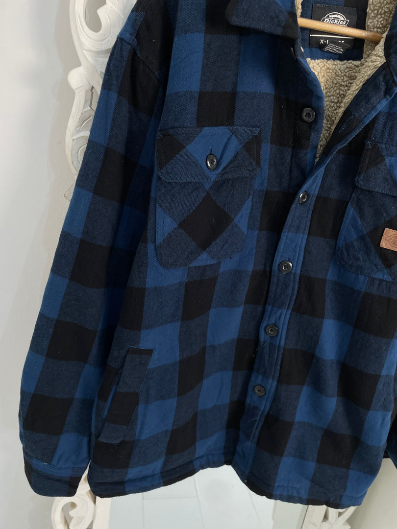 RARE Vintage Dickies Super Thick Fur Shacket-Bust 46 (tagged XL)