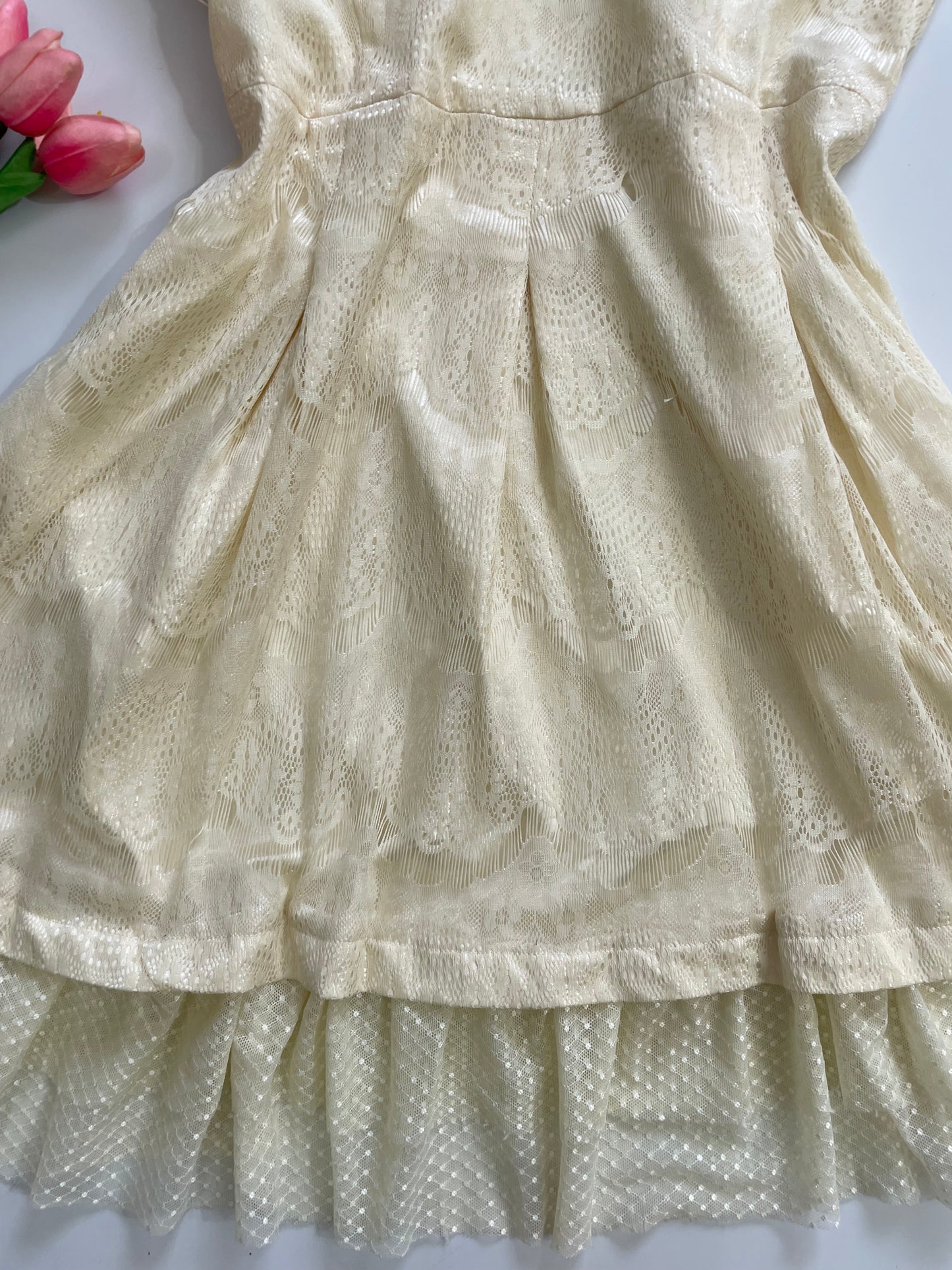 Pearl Lace Dress-Bust 34