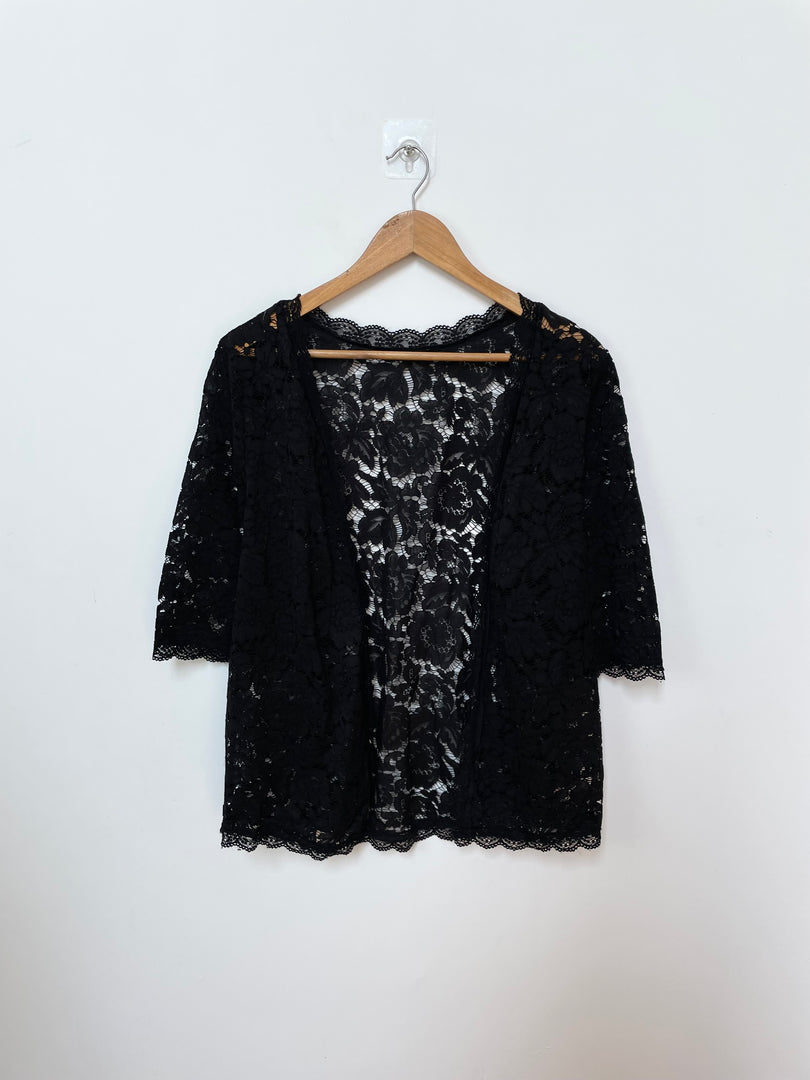 Lace Sheer Shrug-Bust 36