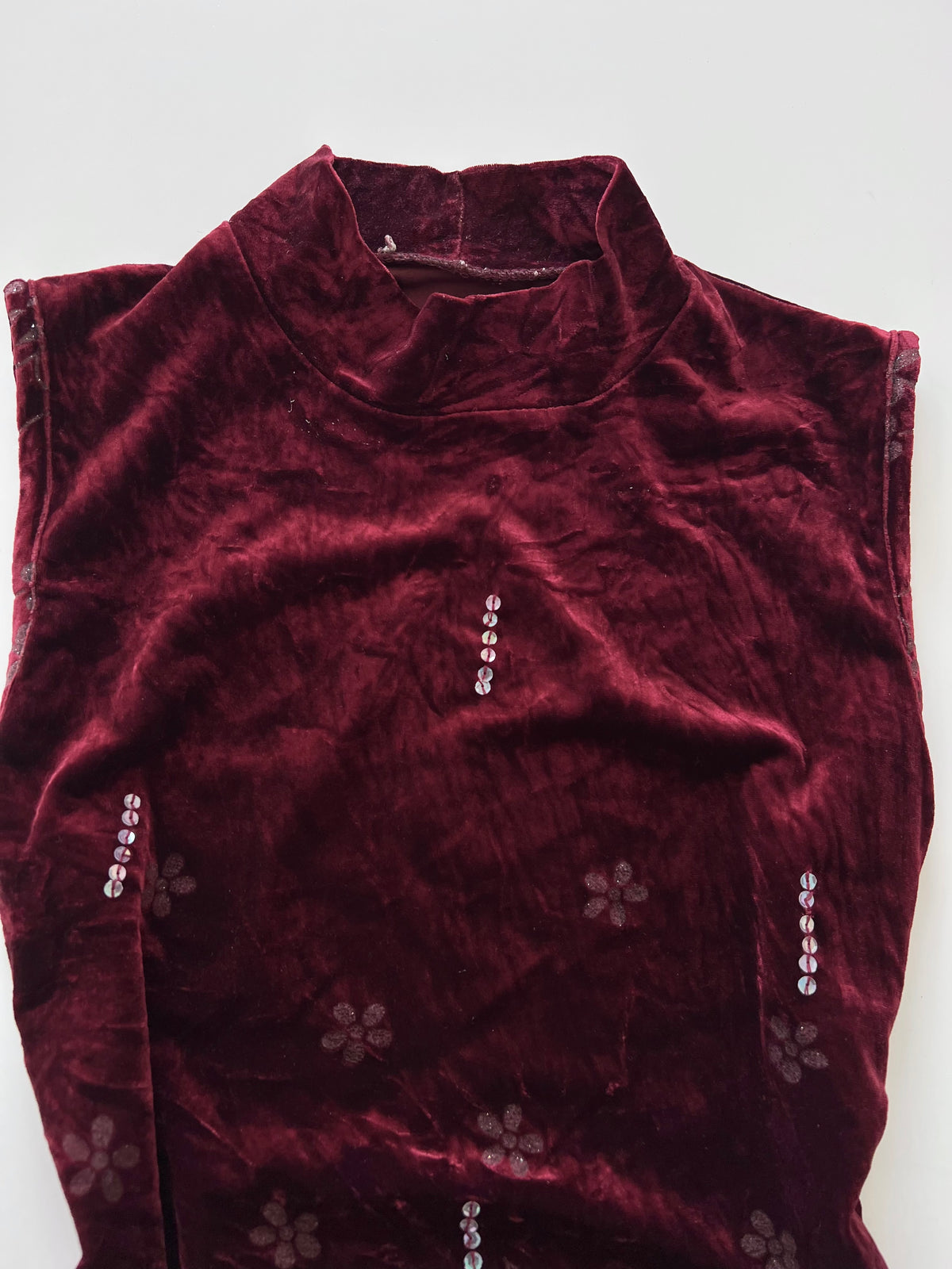 Vintage Velvet Top-Bust 36
