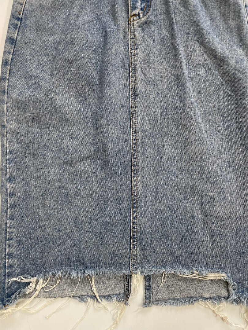 Long Denim Skirt-Waist 26