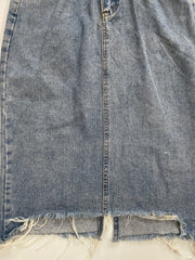 Long Denim Skirt-Waist 26