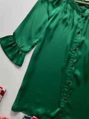 Colour satin shirt-bust 34