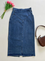 Load image into Gallery viewer, Wear Long Denim Skirt-Waist 26
