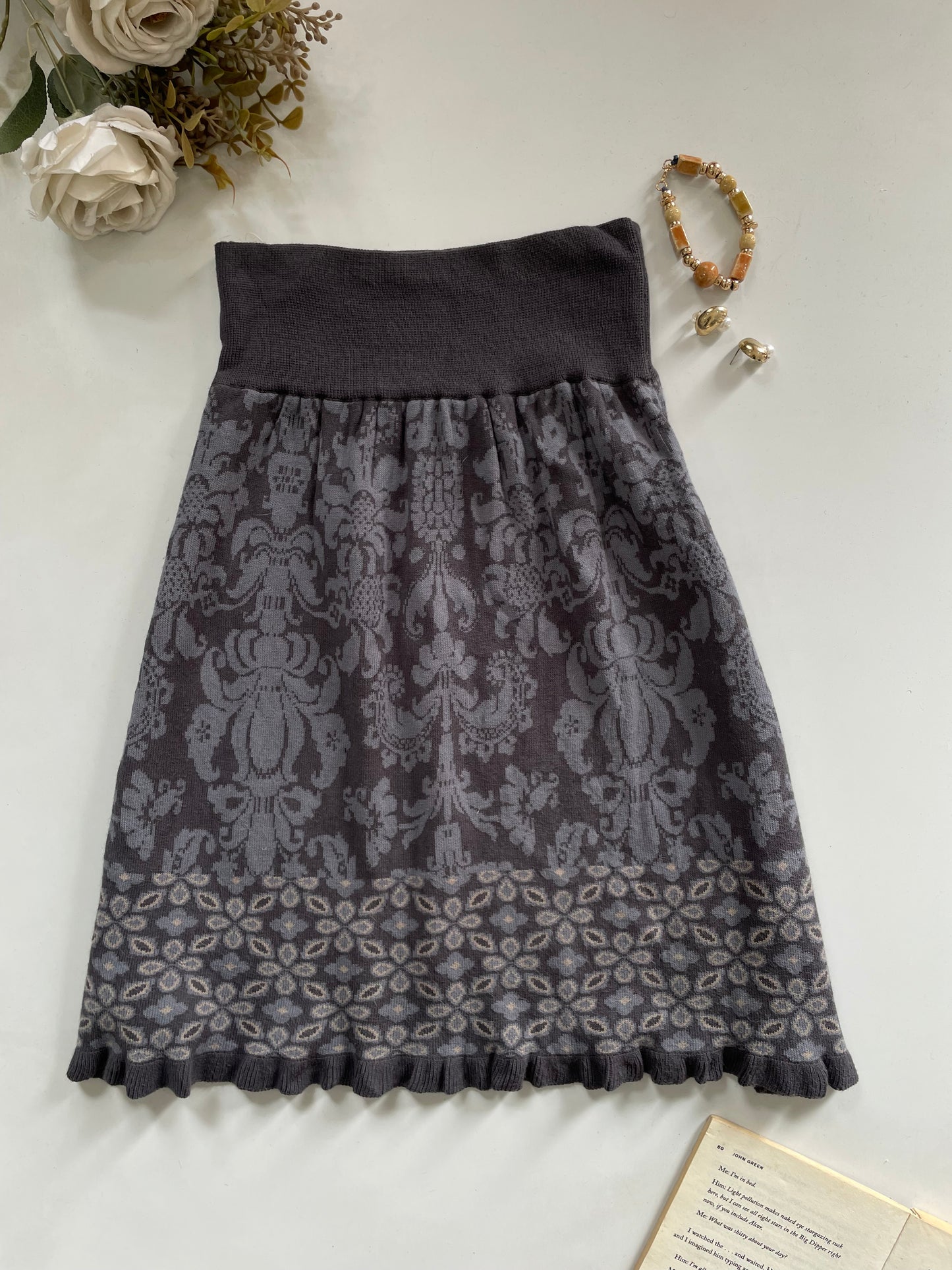 Warm Tweed Skirt-Waist 24 to 28