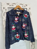 Load image into Gallery viewer, Tiara Embroidered Christmas Sweater-Bust 42
