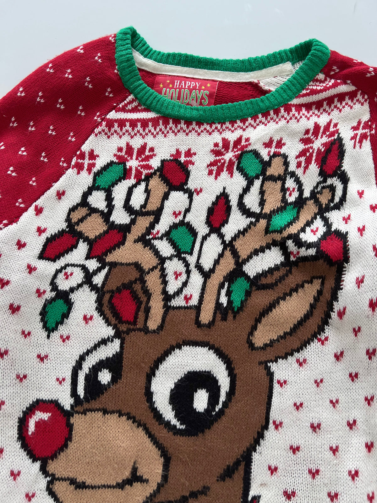 Happy Holidays Pinterest Christmas Sweater-Bust 40
