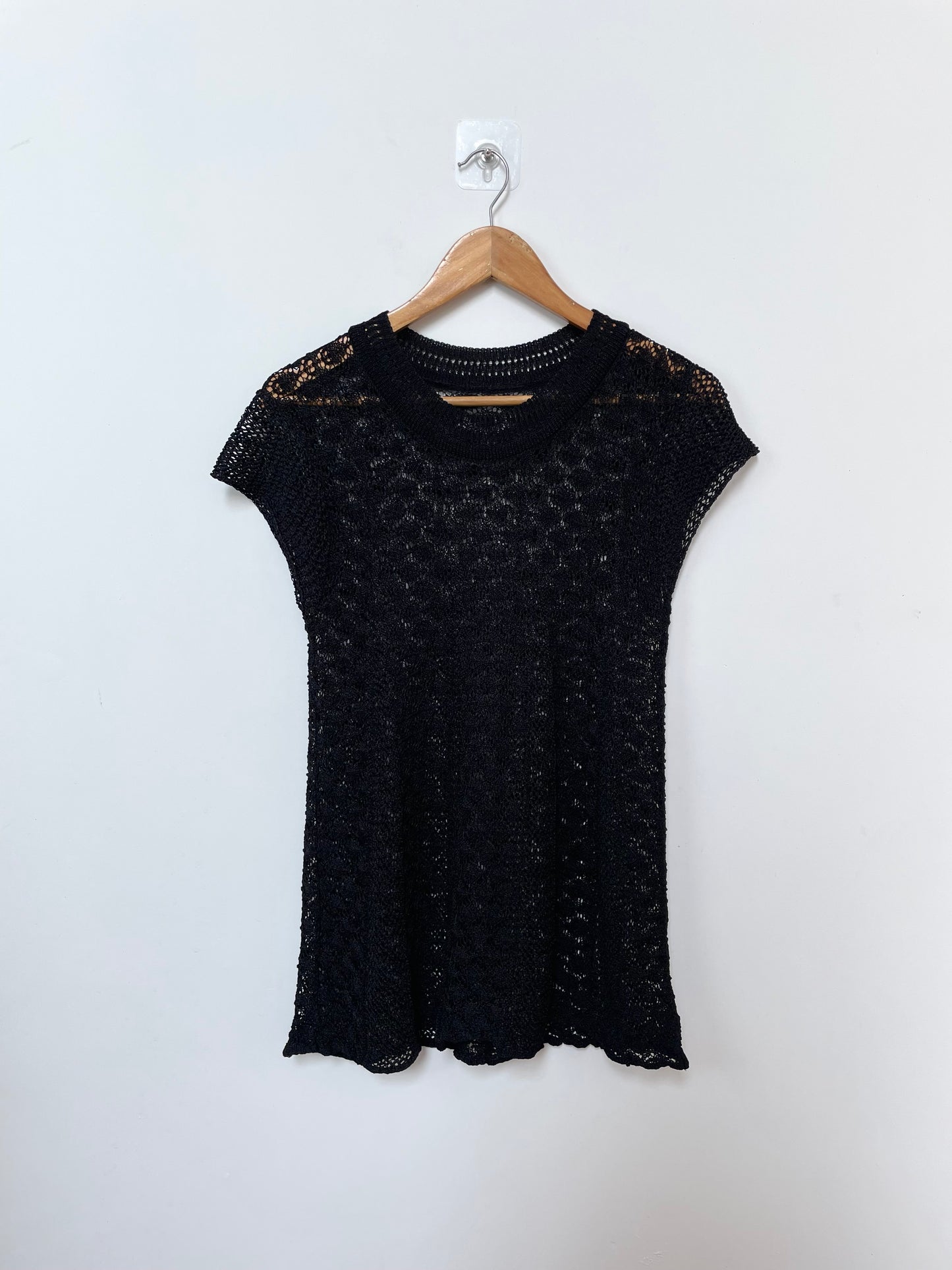 Sheer Crochet Top-Bust 38 to 42