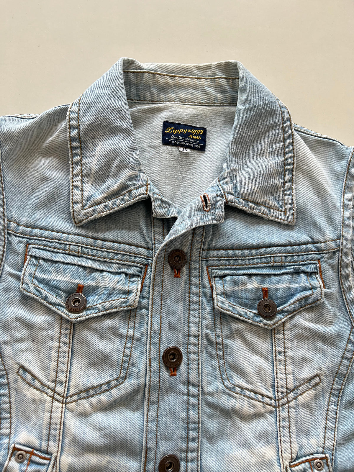 Lippy Ziggy Denim Vest-Bust 40