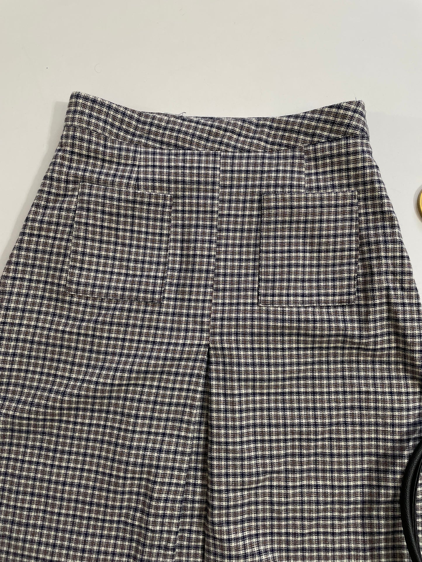 Vivre Plaid Warm Long Skirt - Waist 28