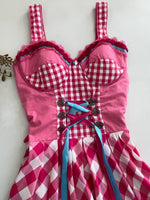 Load image into Gallery viewer, Vintage Gingham Dress-Bust 28 to 32