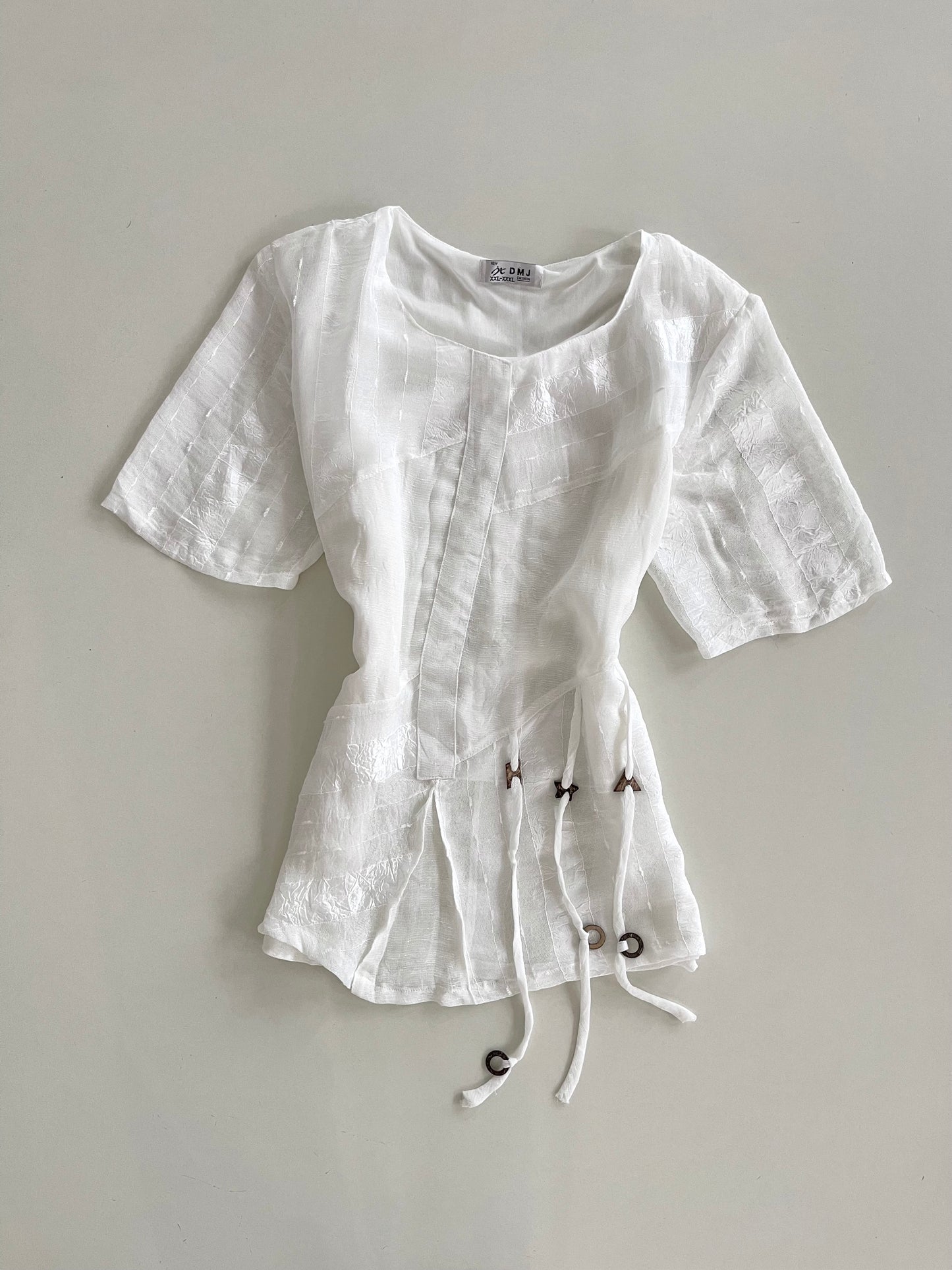 White Vintage Top-Bust 48