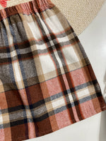 Load image into Gallery viewer, Pastel Plaid Skirt - Waist 26 to 28
