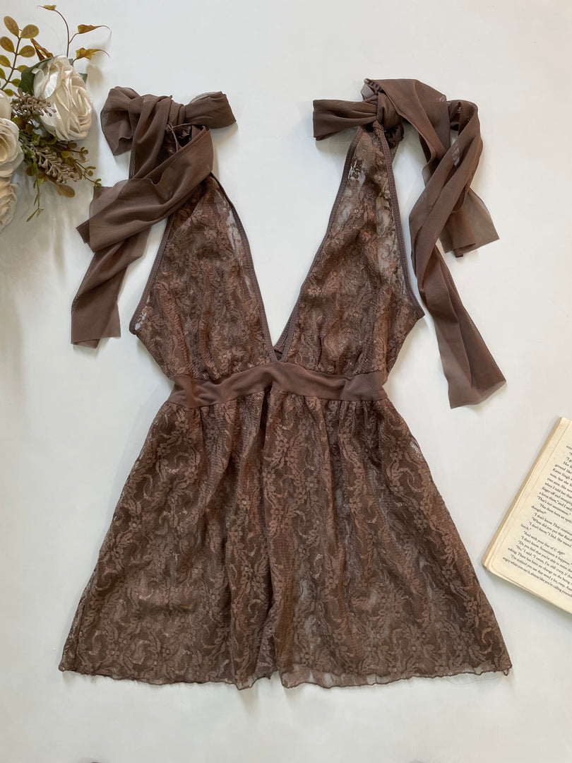 Moonlight Sheer Lingerie Lace Dress-Bust 36 to 40