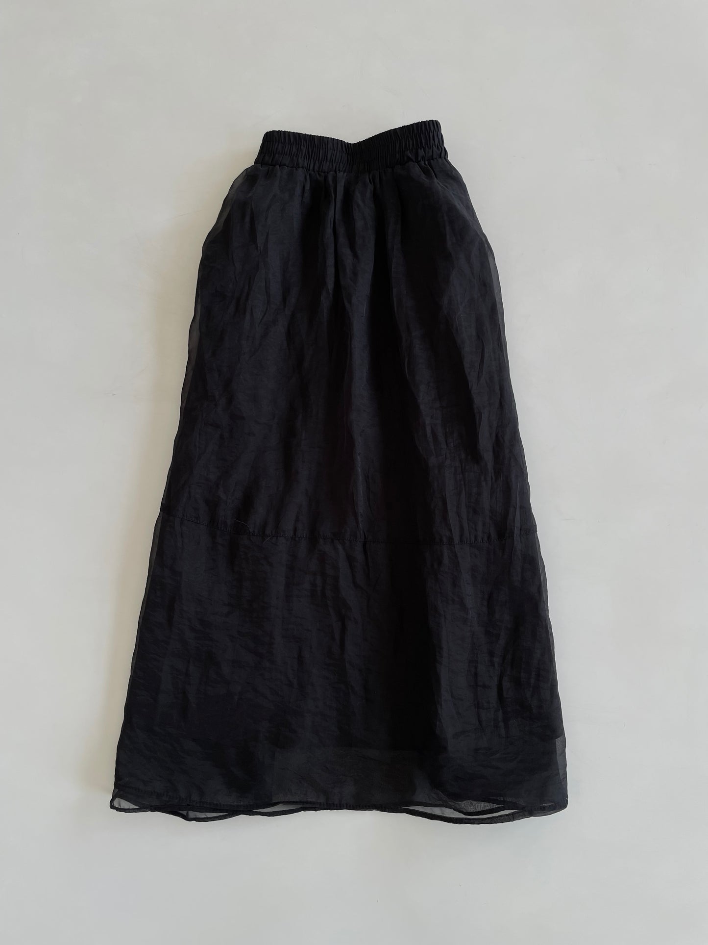 Solid Black Prairie Skirt-Waist 26 to 30