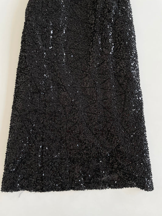 Heavily Embroidered Lacy Sequin Skirt -Waist 34