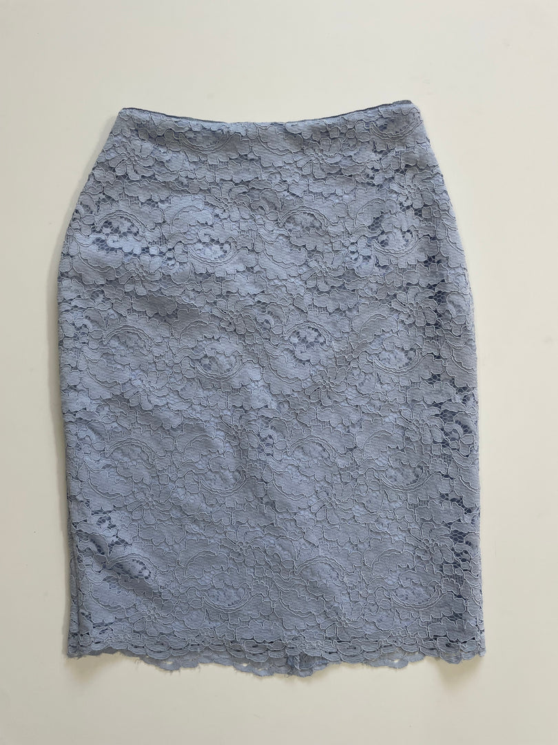 Baby Blue Lace Skirt-Waist 24