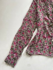 Ruffle Sheer Shirt-Bust 36