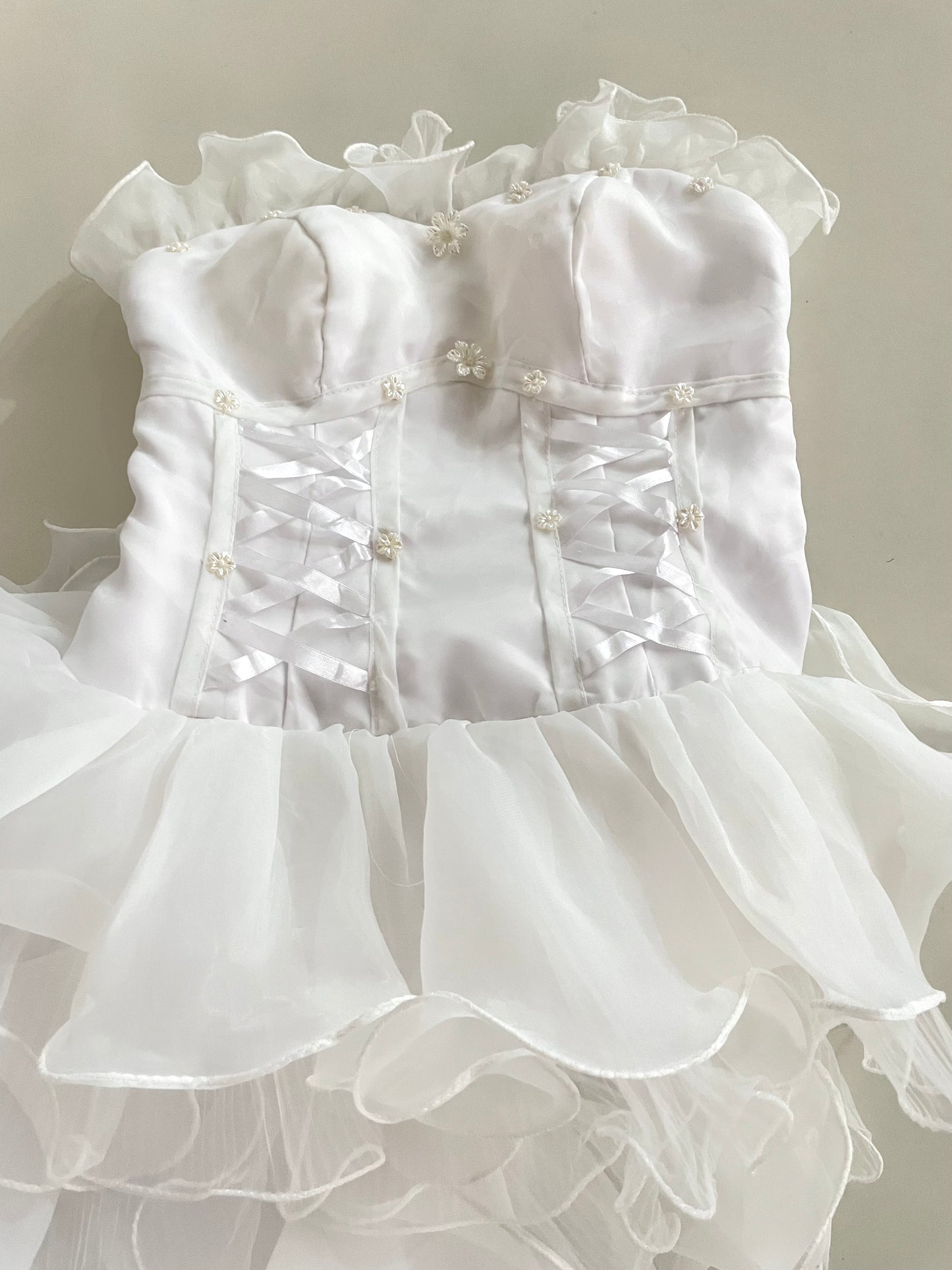 Fairycore Ruffle Dress-Bust 34