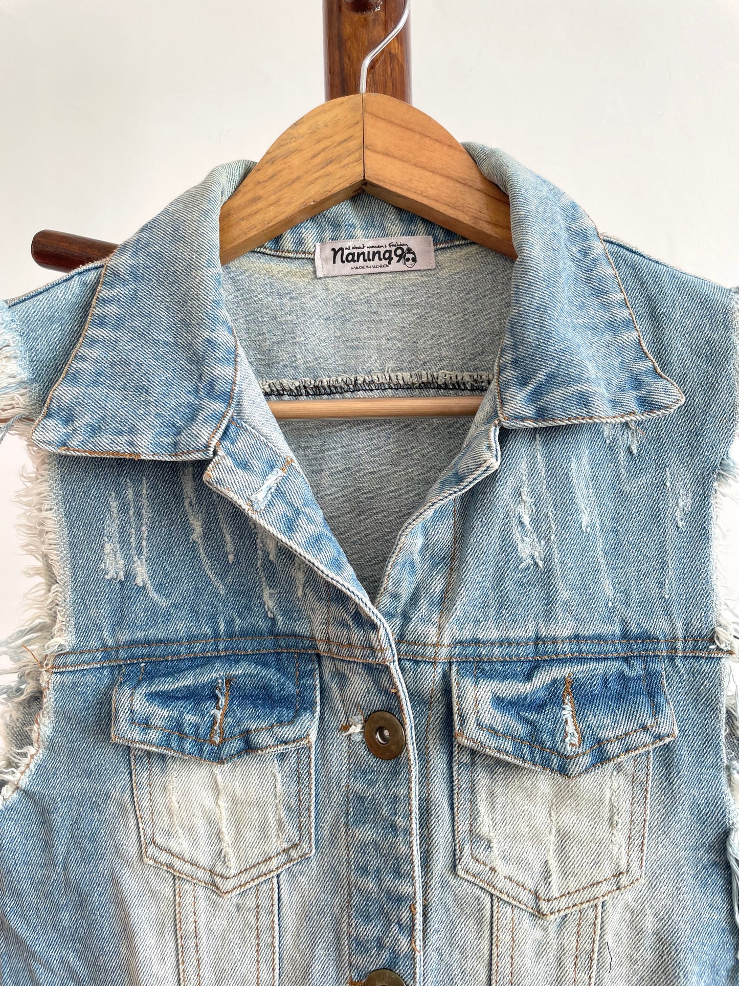 Denim Vest-Bust 30