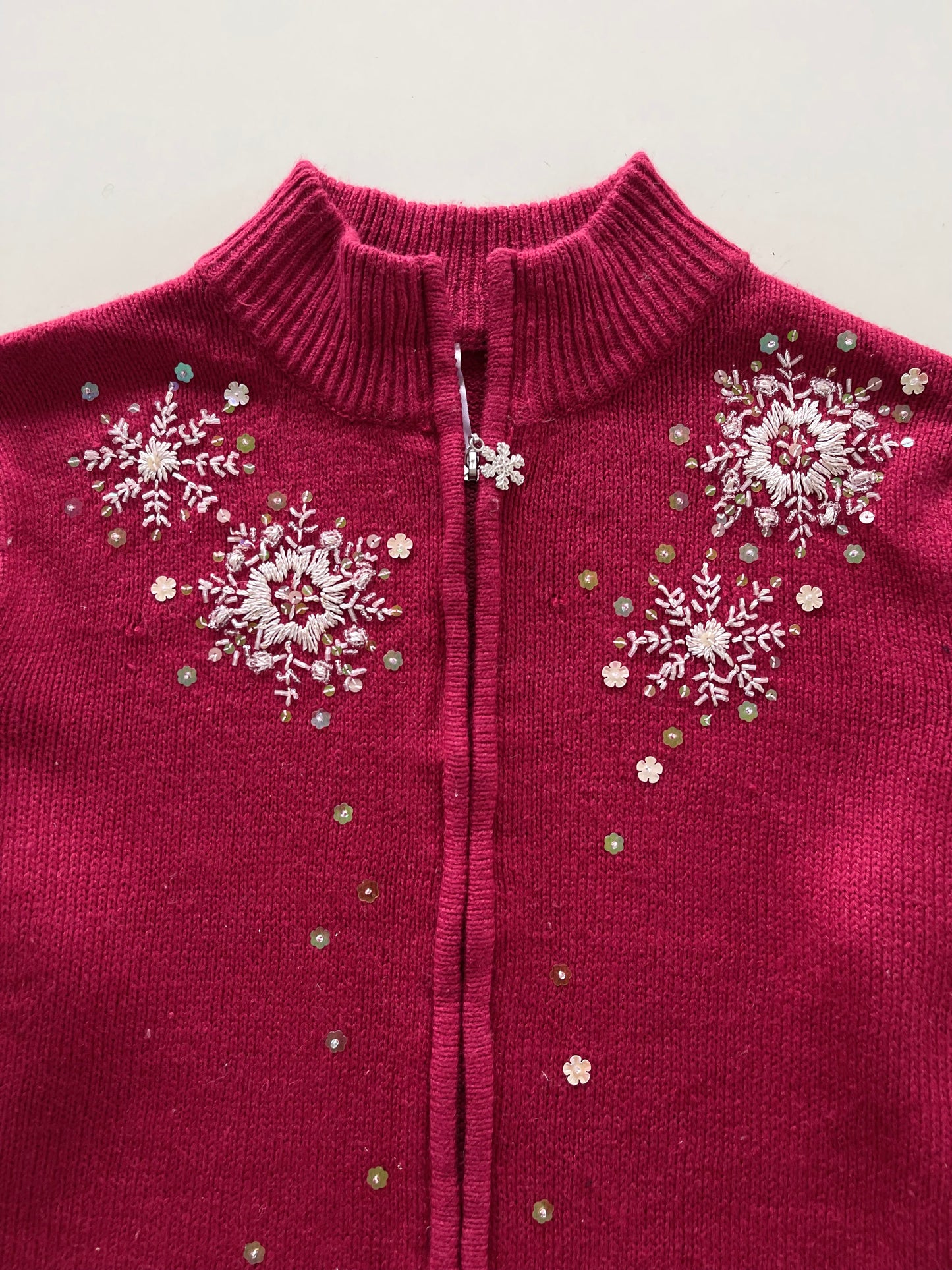 Embroidered Vintage Zipper-Bust 44