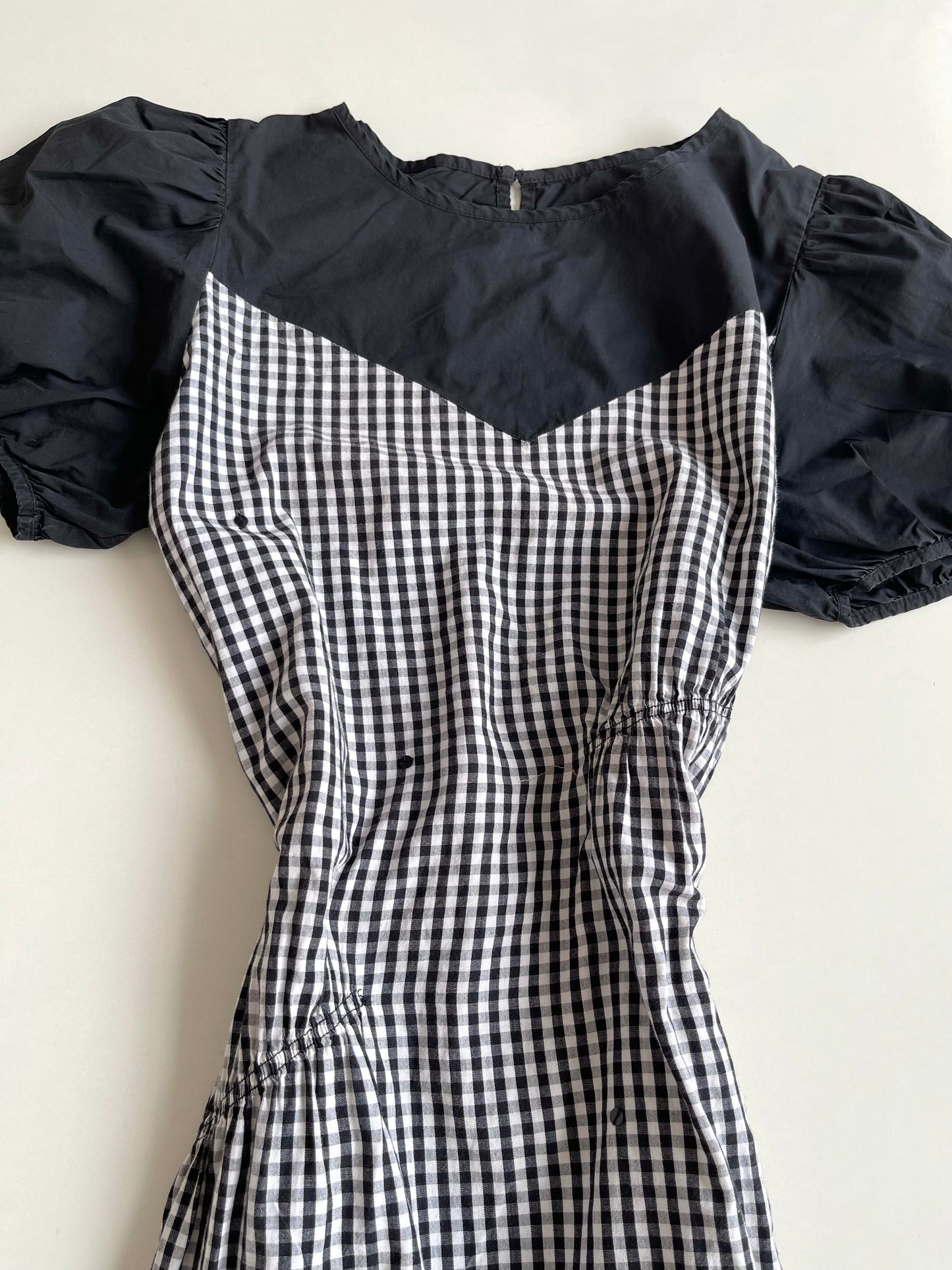 Gingham Dress-Bust 40