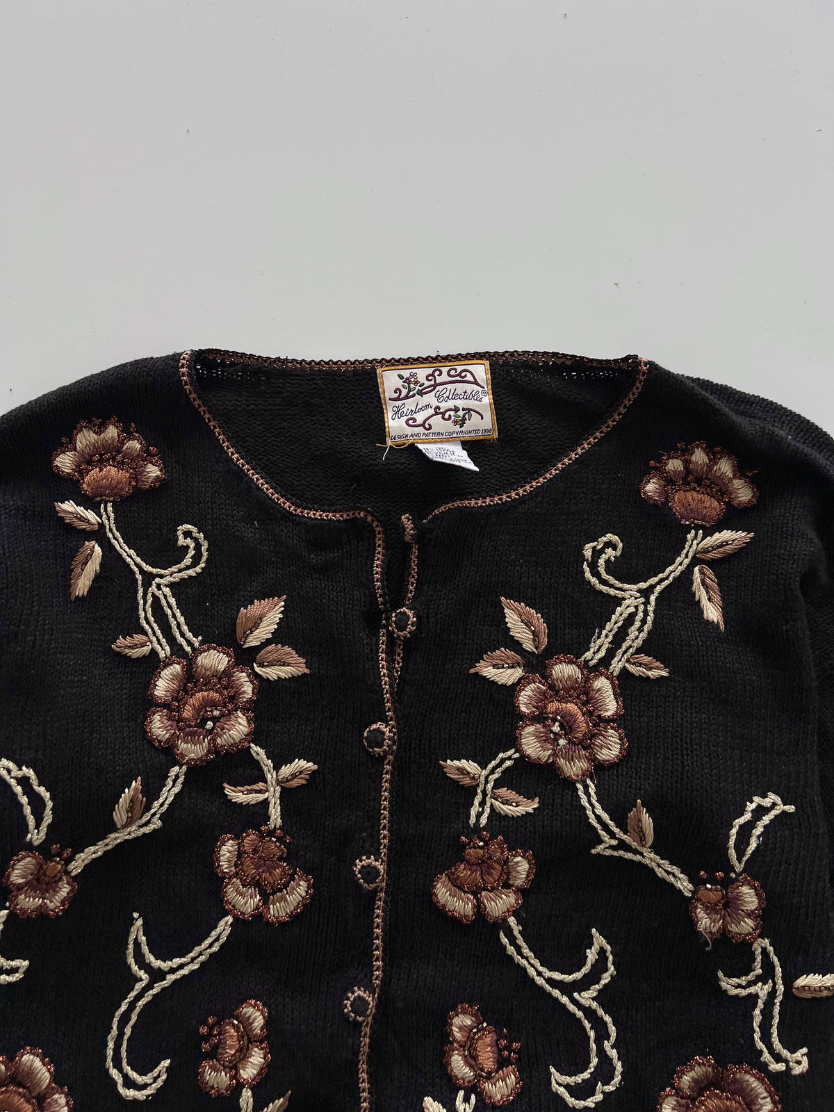 Heirloom Collectibles Embroidered Sweater-Bust 48