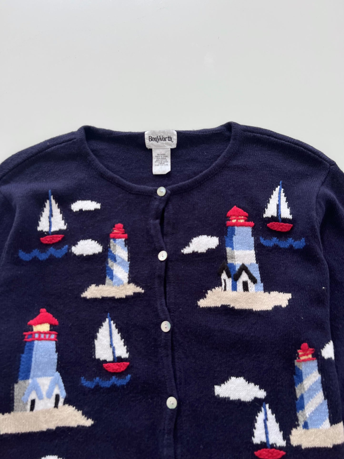 Bon Worth Embroidered Sweater-Bust 48