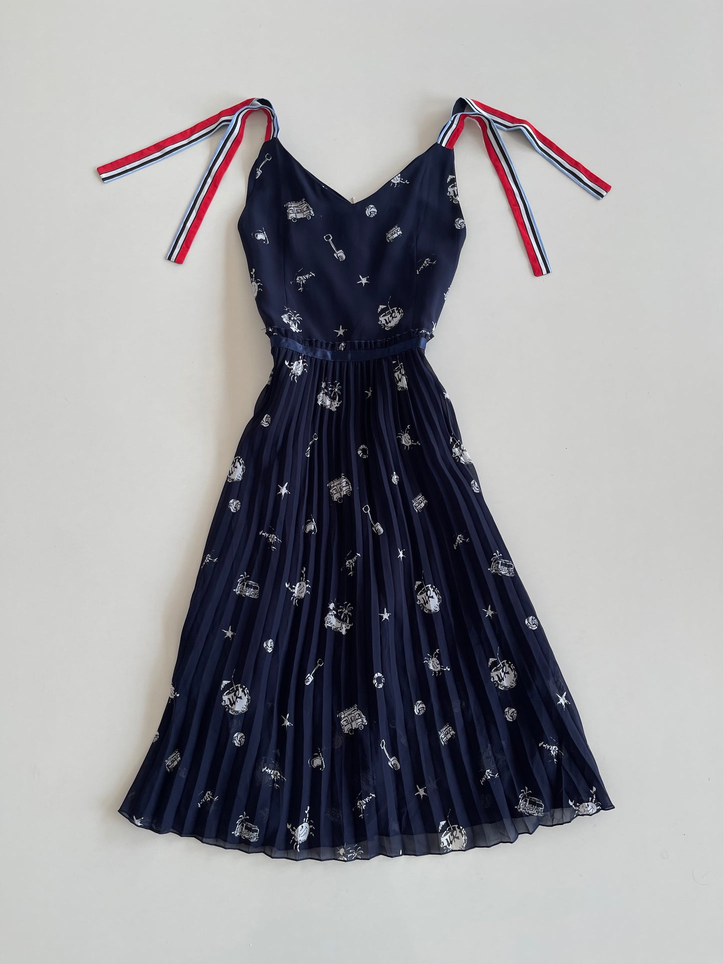 Floral Pleated Dress-Bust 34