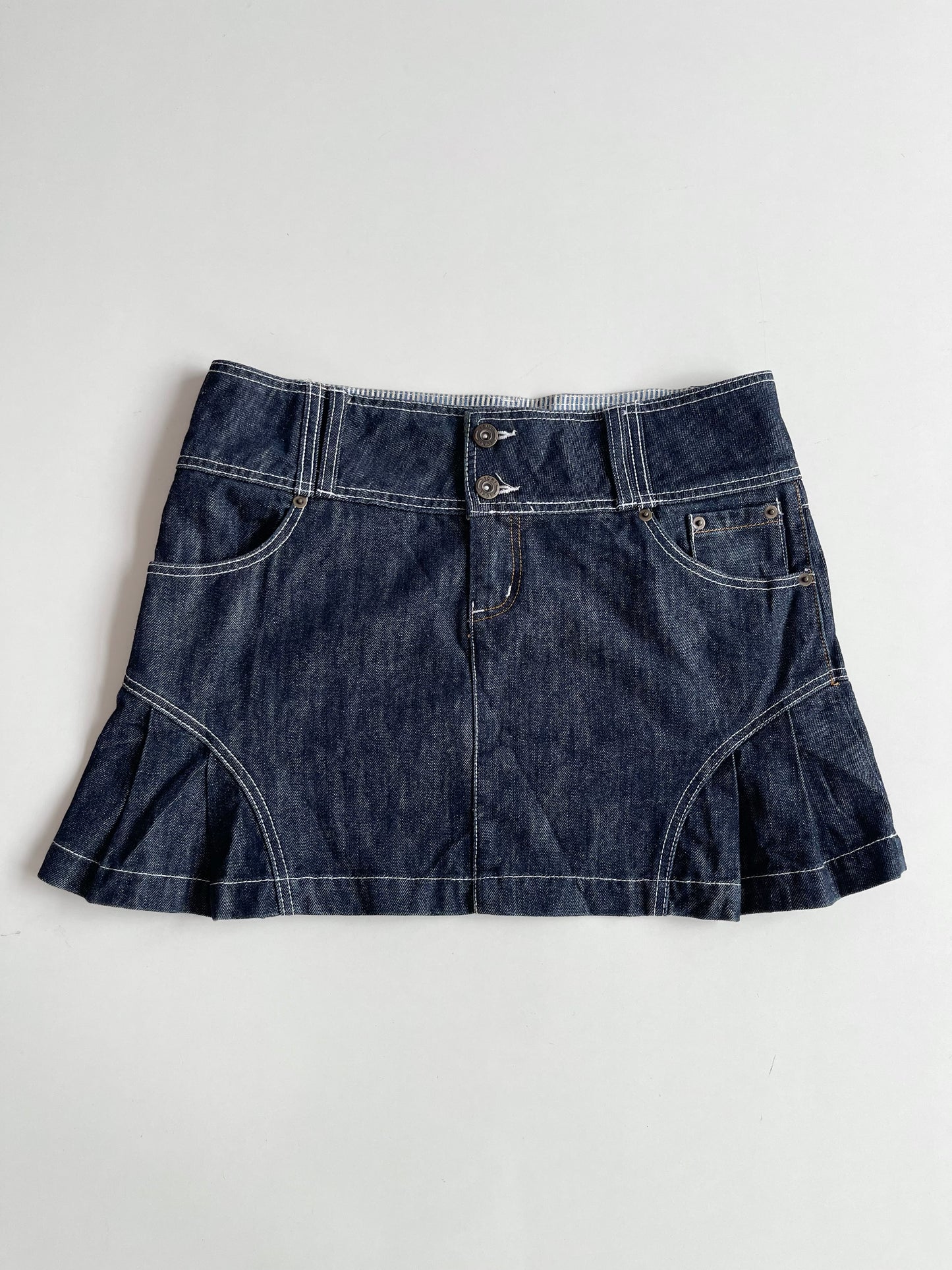 Y2k Durable Denim Skirt -Waist  34