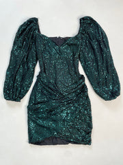 Sequin Sweetheart Neck Dress-Bust 30 to 32